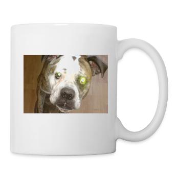 Cute dog with ball - Mug - white - Right