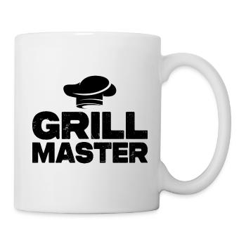 Grill Master - Grillen BBQ Grillmeister - Tasse - Weiß - Rechts