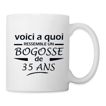 BOGOSSE DE 35 ANS - Mug blanc - blanc - Droite