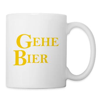 Bier Saufen Biertrinker Bierliebhaber Party Saufen - Tasse - Weiß - Rechts