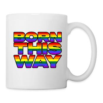 Born This Way Rainbow LGBTQIA+ CSD Gay Pride - Mug - white - Right