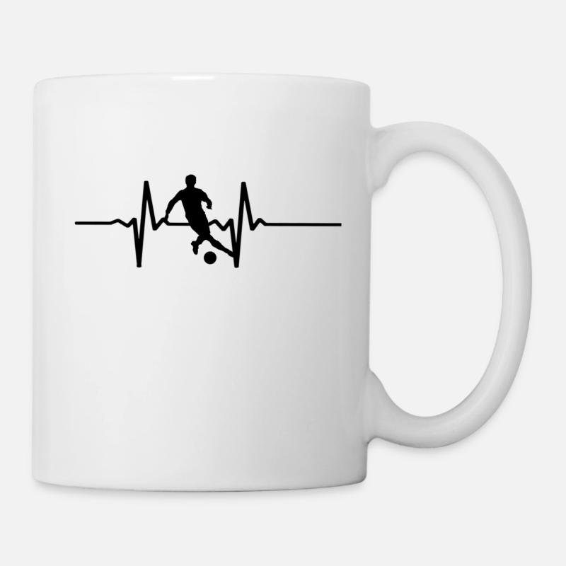 fußball - Tasse - Weiß