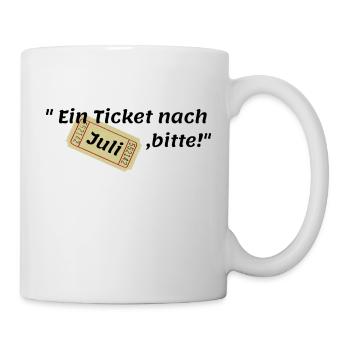Juli Ticket - Tasse - Weiß - Rechts