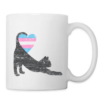 trans drapeau chat I - Mug blanc - blanc - Droite