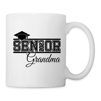 Senior 2023 Oma Stolze Oma von Graduate - Tasse - Weiß - Rechts