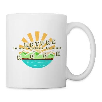 NATURE IS NOTH A PLACE TO VISIT IT IS HOME - Mug blanc - blanc - Droite