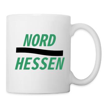 Nordhessen grün-schwarz - Tasse - Weiß - Rechts