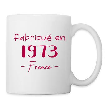 MADE IN FRANCE 1973 - Mug blanc - blanc - Droite