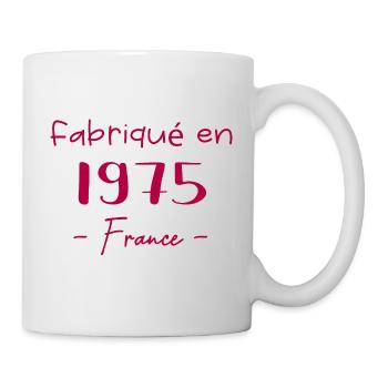 Fabriqué In France 1975 - Mug blanc - blanc - Droite