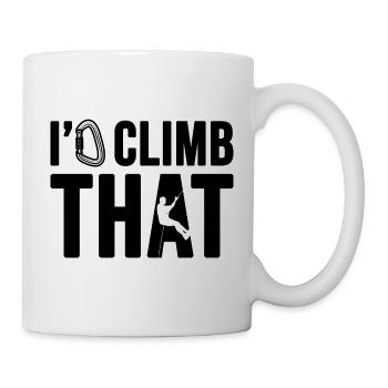 Rock Climbing I'd Climb That Climber Bouldering - Mug - white - Right
