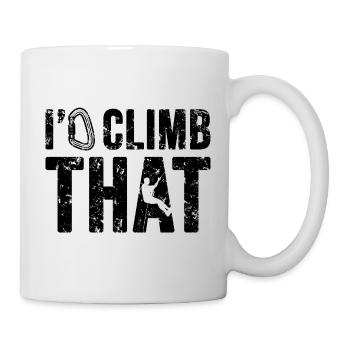 Rock Climbing I'd Climb That Climber Bouldering - Mug - white - Right
