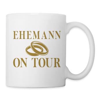 Hochzeit Ehemann Junggesellenabschied Spruch - Tasse - Weiß - Rechts