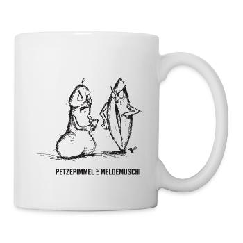 Meldemuschi & Petzepimmel - Tasse - Weiß - Rechts