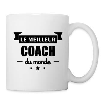le meilleur coach du monde,cadeau coach - Mug blanc - blanc - Droite