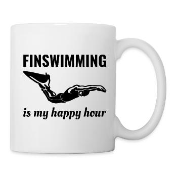 Finswimming Swimming Swimmer Swim Water sport - Mug - white - Right