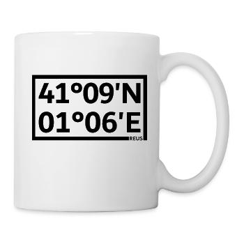 Reus Koordinaten - Tasse - Weiß - Rechts