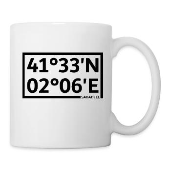 Coordonnées Sabadell - Mug blanc - blanc - Droite