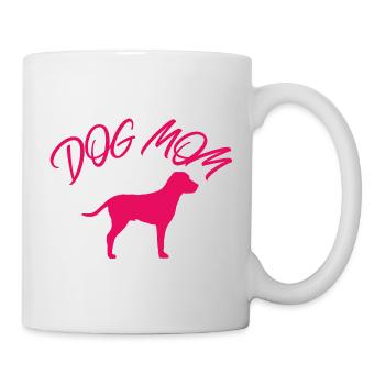 Dog Mom - Tasse - Weiß - Rechts