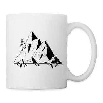 bergwandern wandervoll servus alpin bergsteiger - Tasse - Weiß - Rechts