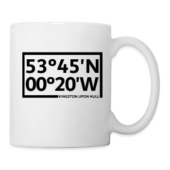 Kingston upon Hull Coordinates - Mug - white - Right
