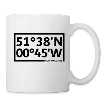 Coordonnées de High Wycombe - Mug blanc - blanc - Droite