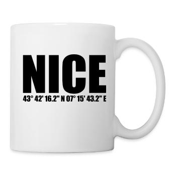 Nice coordinates - Mug - white - Right