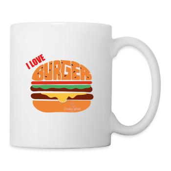 I love burger - Mug blanc - blanc - Droite