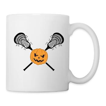 lacrosse lax lacrosse stick lacrosse halloween - Mug - white - Right