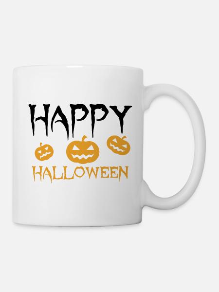 Fröhliches Halloween - Tasse - Weiß
