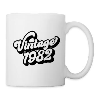 Millésime 1982, 40 ans, cadeau de 40e anniversaire - Mug blanc - blanc - Droite