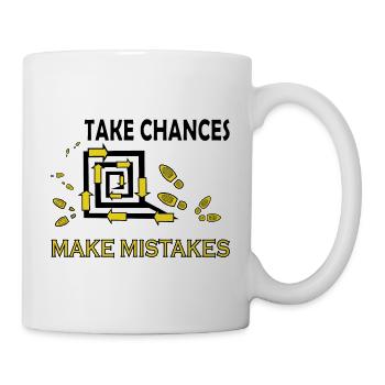 Learn from mistakes footprints - Mug - white - Right