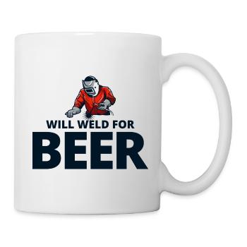 Welding Welder Metal Construction Ironworker Beer - Mug - white - Right