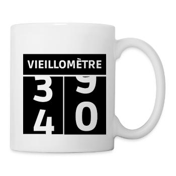 passage à quarante - Mug blanc - blanc - Droite