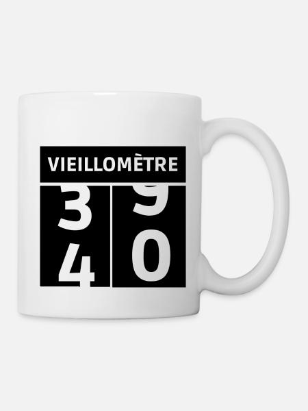 passage à quarante - Mug blanc - blanc