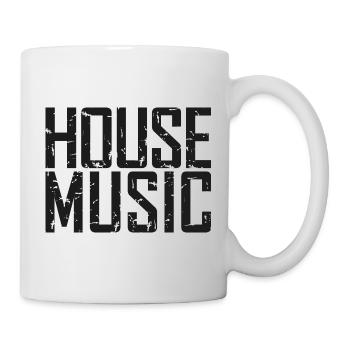 House Music Logo - Tasse - Weiß - Rechts