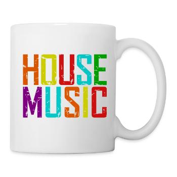 House Music LGBT Regenbogen - Tasse - Weiß - Rechts