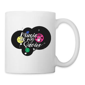 Music is my Savior - Alternative Color Scheme - Mug - white - Right