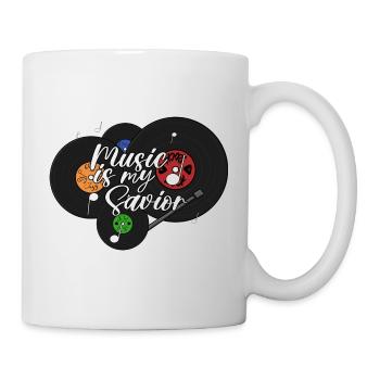 Music is my Savior - Tasse - Weiß - Rechts