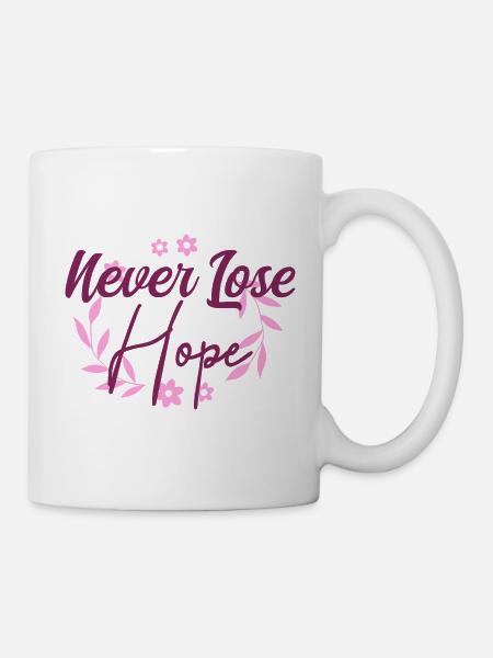 Octobre Rose Espoir Pour Toutes - Mug blanc - blanc