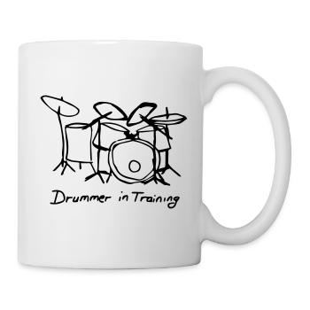 Batteur en formation - Mug blanc - blanc - Droite