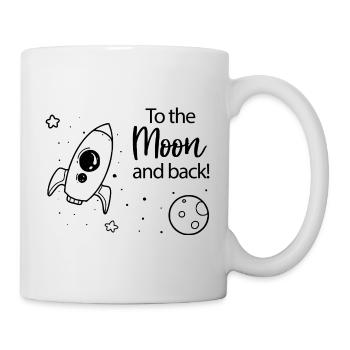To the Moon and back - Mug - white - Right