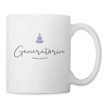 Human Design "Generatorin" - Tasse - Weiß - Rechts