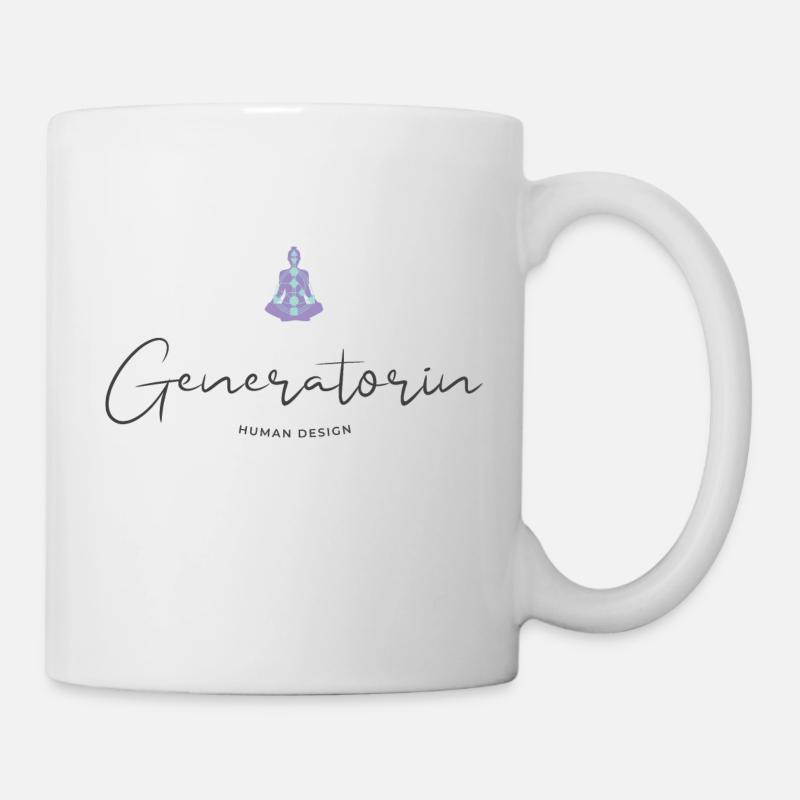 Human Design "Generatorin" - Tasse - Weiß