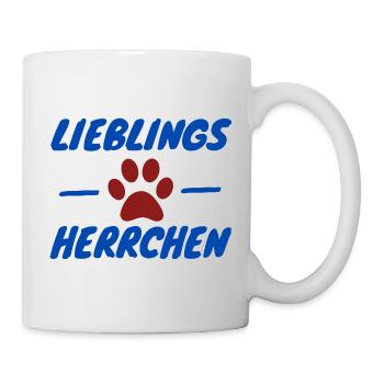 Lieblings Herrchen Geschenkidee Geschenk - Tasse - Weiß - Rechts