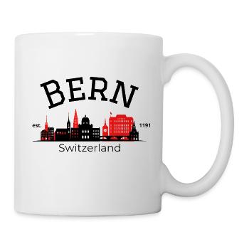 Bern skyline silhouette - Mug - white - Right