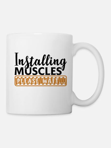 Installing muscle - Mug - white