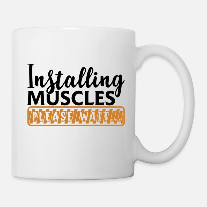 Installation musculaire - Mug blanc - blanc