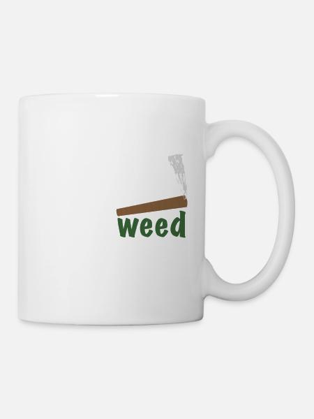 HollyWeed white - Tasse - Weiß