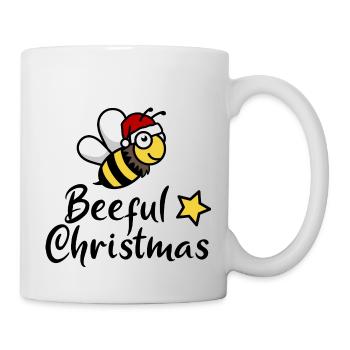 Beeful Christmas Bee Santa Claus - Mug - white - Right