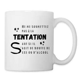 Ne me soumettez pas - Mug blanc - blanc - Droite